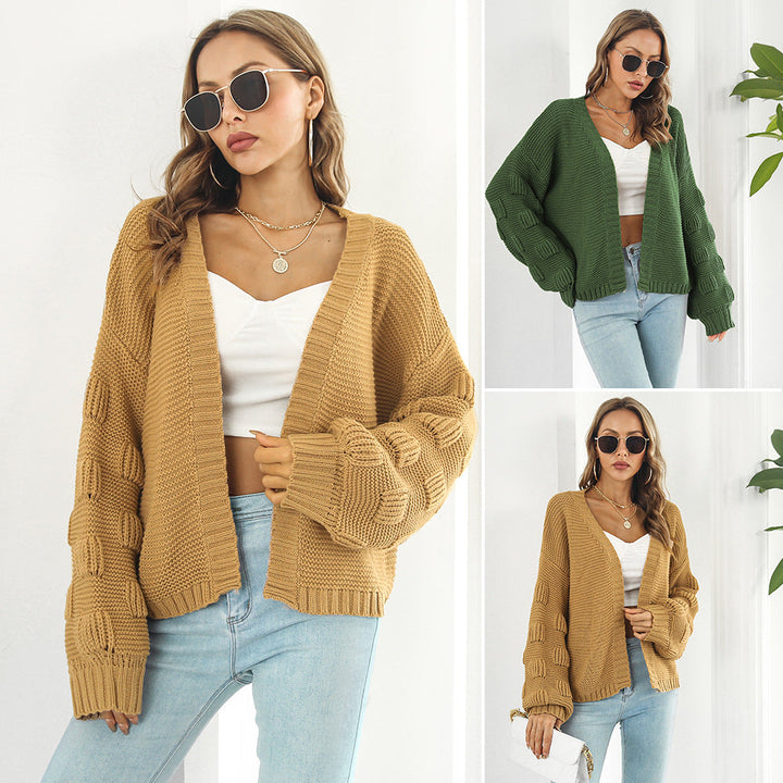 Drune | Schicke & gemütliche Strickjacke mit Puffärmeln