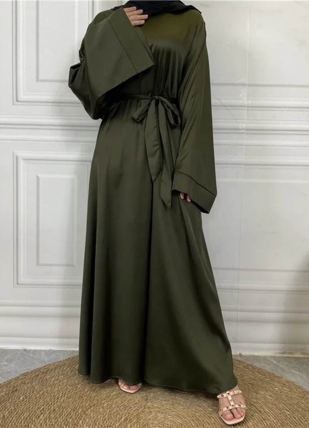 Drune | Klassische Damen Langarm Maxikleid