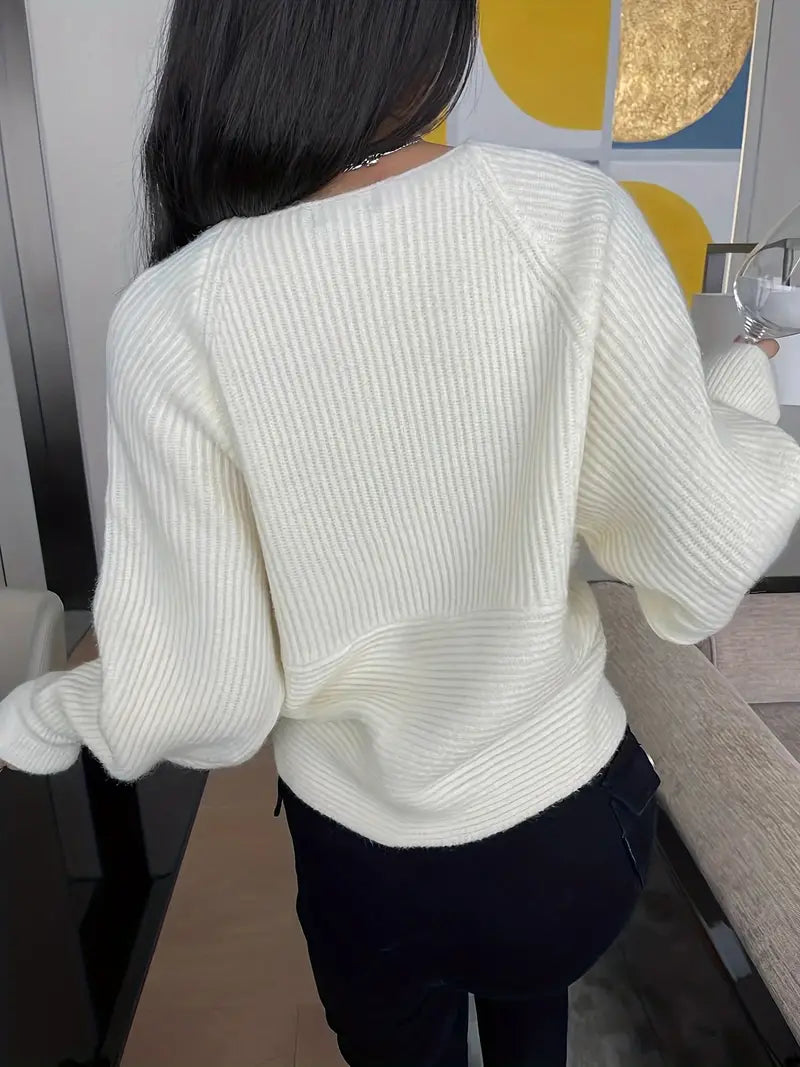 Drune - Gekreuzter Strick-Cardigan