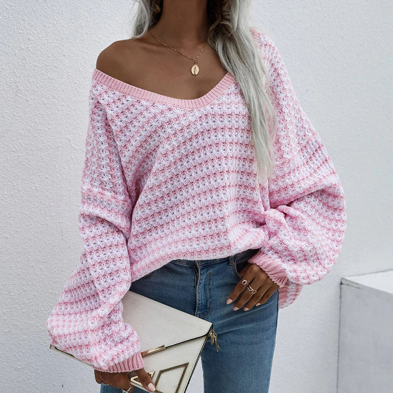 Drune | Gestreifter Strickpullover mit Lässigem Look