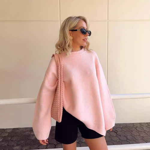 Drune | Oversized Rundhals-Pullover für Damen
