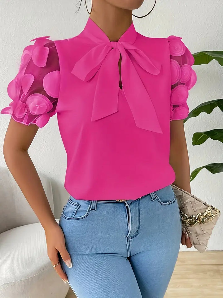 Drune | Bluse mit Transparenten Puffärmeln