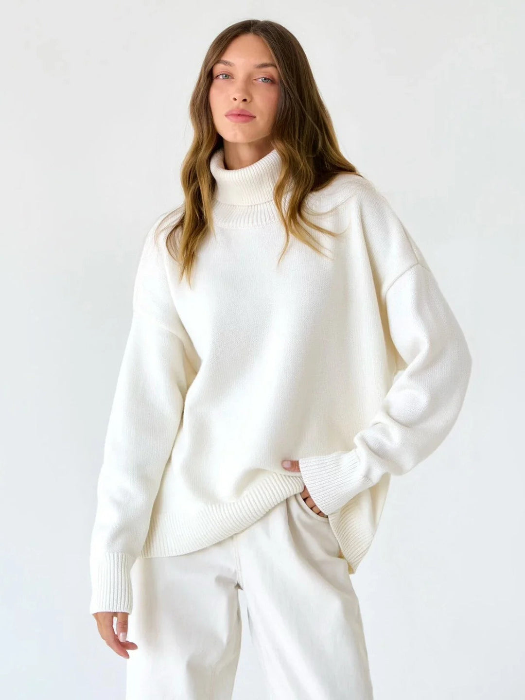 Drune | Kuscheliger Oversize-Pullover mit Rollkragen