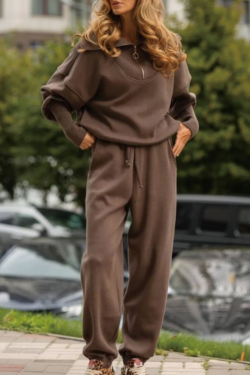 Drune | Zweiteiliges Freizeit-Set mit Reißverschluss-Pullover
