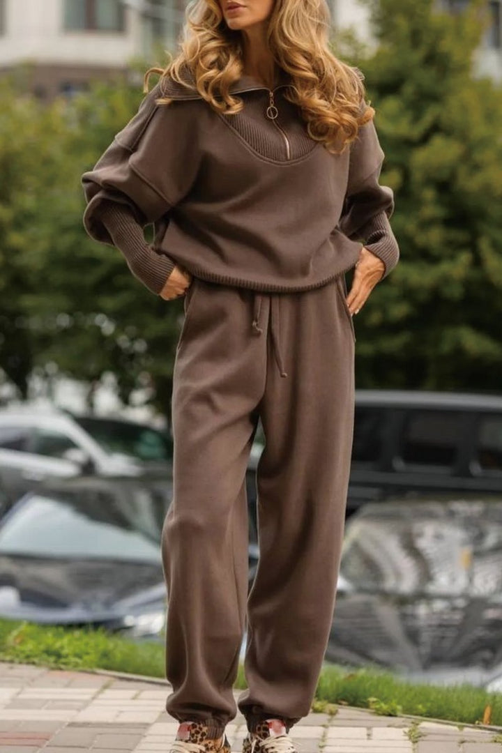Drune | Zweiteiliges Freizeit-Set mit Reißverschluss-Pullover
