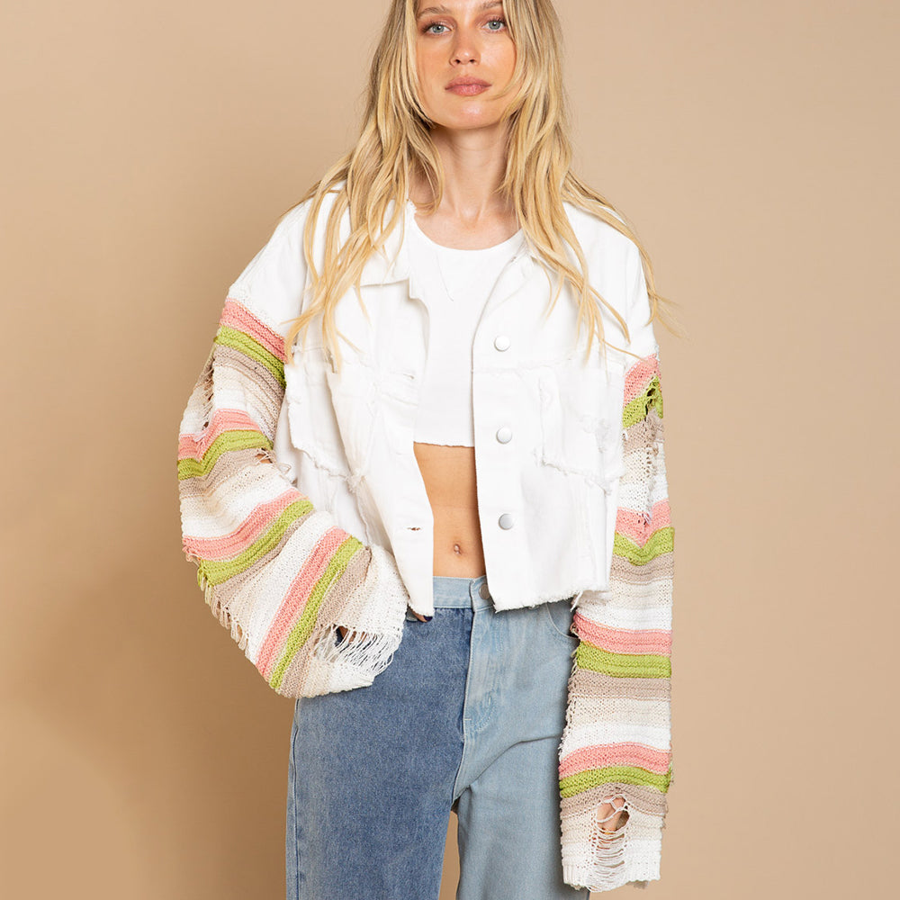 Drune | Patchwork-Strickjacke für Damen