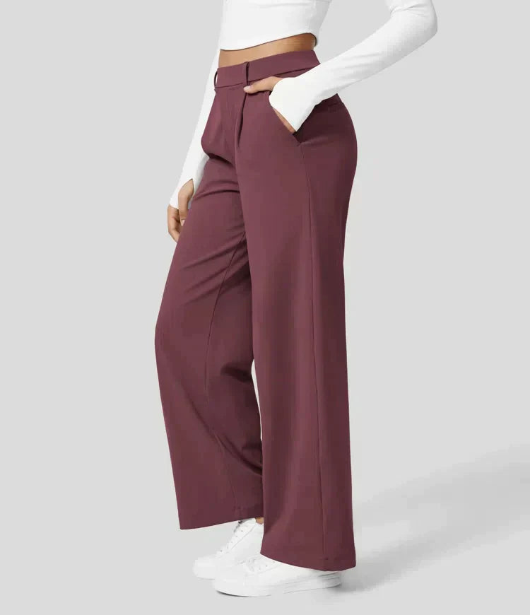 Drune | Damenhose mit weitem Bein - High Waist, Business & Casual geeignet