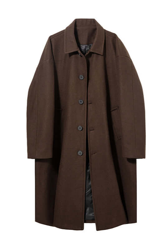 Drune | Männer klassischer oversized Wollmantel