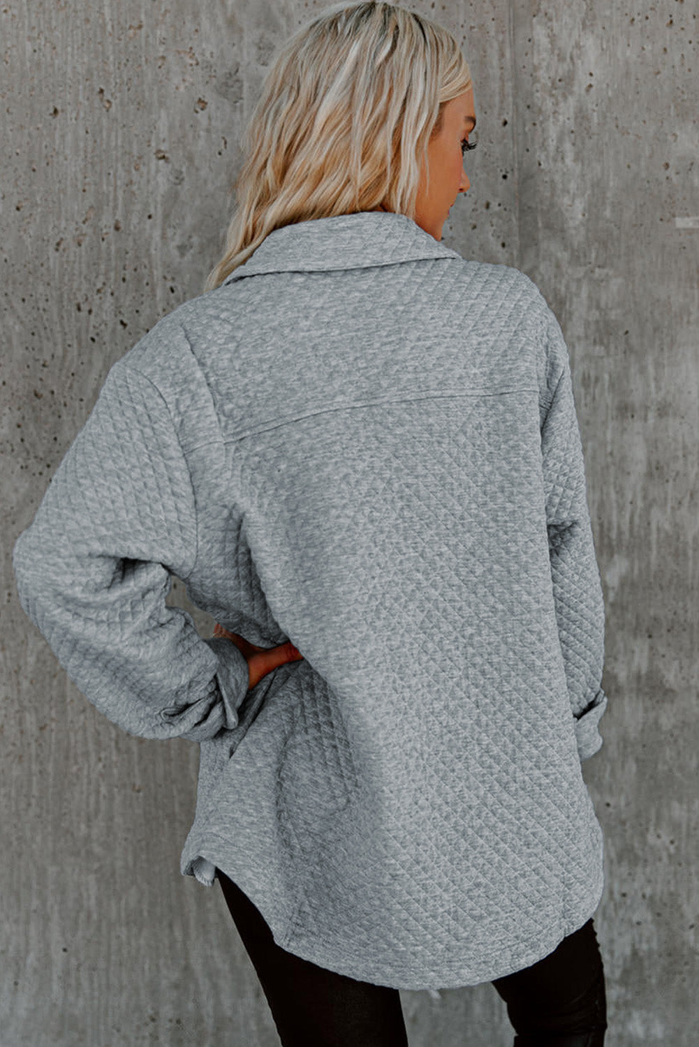 Drune | Leichtgewicht Gesteppte Hemdjacke Polyester Komfort und Stil