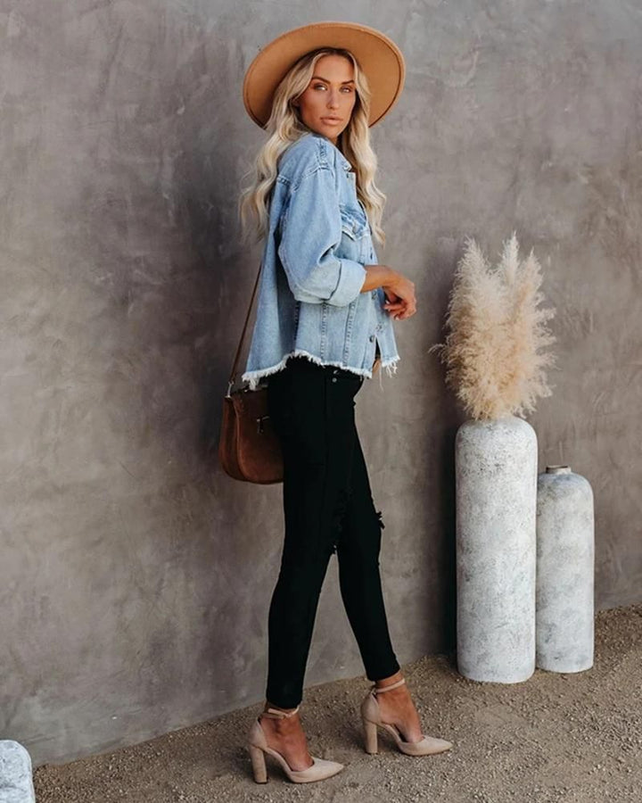 Drune | Vielseitiger Gewaschener Denim Mantel