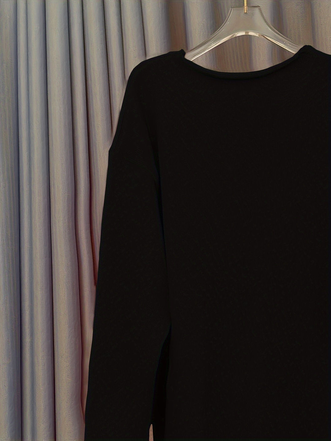 Drune | Damen Oversize-Pullover mit V-Ausschnitt & Muster