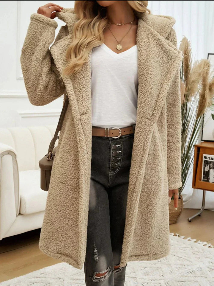 Drune | Teddy Mantel - Weich & Gemütlich - Fleece-Textur - Lässige Winter-Schicht