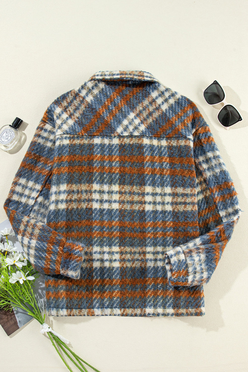 Drune | Gitterhemdjacke Im Flanell-look Wollmischung Warm und Trendy