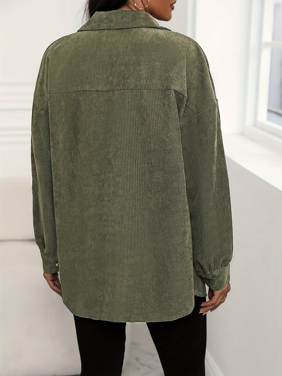 Drune | Weiche Cordjacke Polyester/baumwolle Stilvoller Komfort
