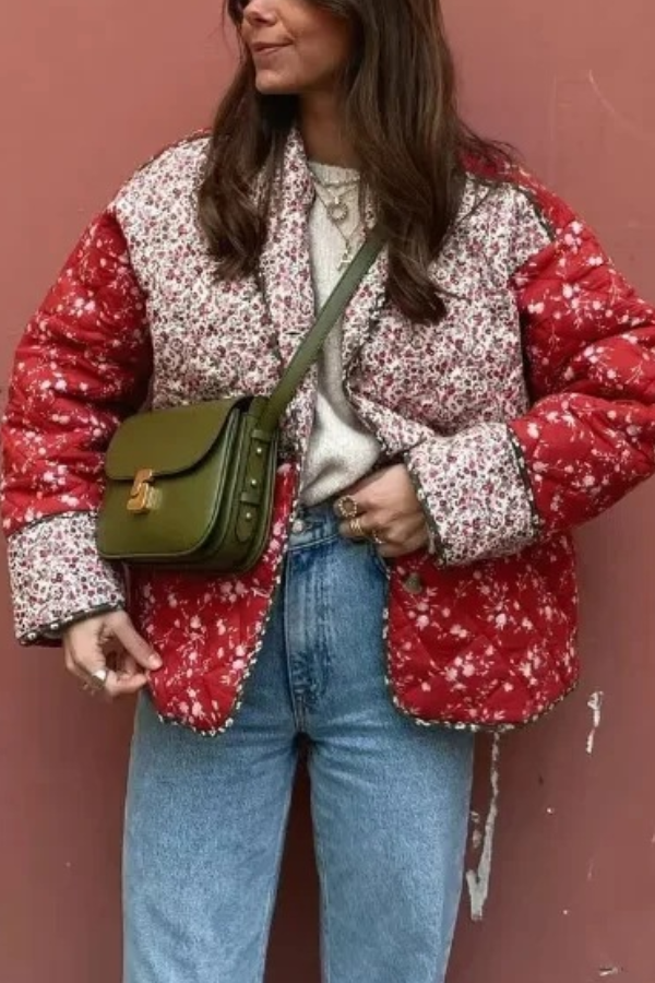 Drune | Kontrastierende Farbstiche Baumwolljacke