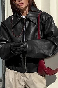 Drune | Matte PU Motorradjacke