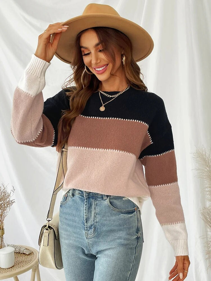 Drune | Gestreifter Strickpullover