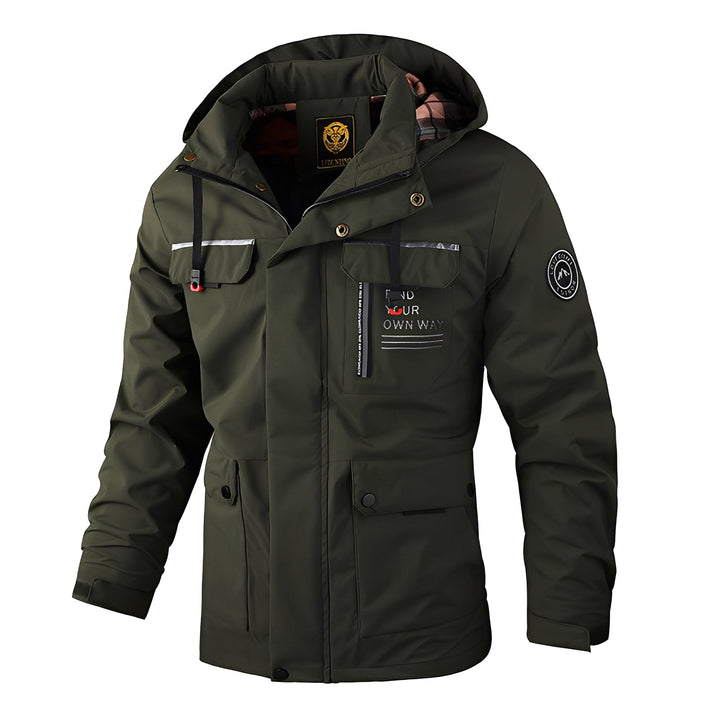 Drune | Wetterfest, Dicke Outdoor-Jacke für Männer
