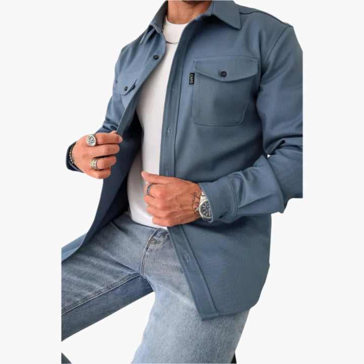 Drune | Overshirt Jacke - Modernes Button-Through Hemdjacke für Freizeit und Business