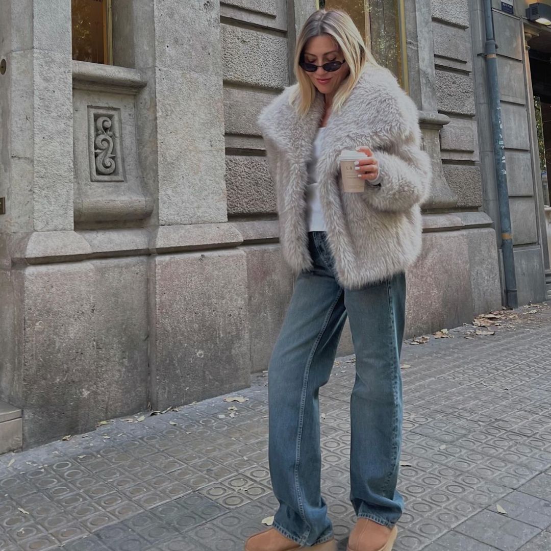 Drune | Synthetik-Fell Oversized Jacke - Plüsch kaltes Wetter Schicht - Streetwear Luxe Look