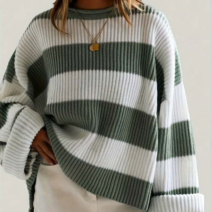 Drune | pullover strick - Gestreift & Oversize