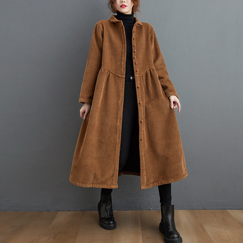 Drune | Warmer Cordjacke mit lockerer Passform für Frauen