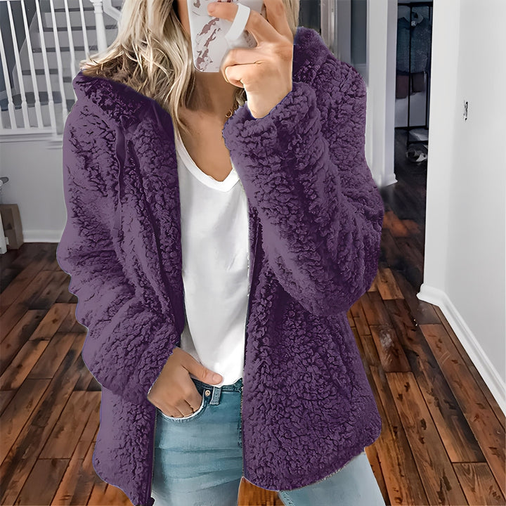 Drune | Damen-Kapuzenwolljacke für Wärme