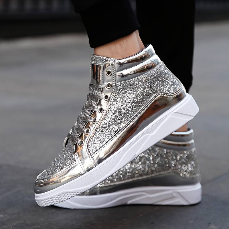 Drune | Herren Basket Schuhe mit Glänzendem Effekt