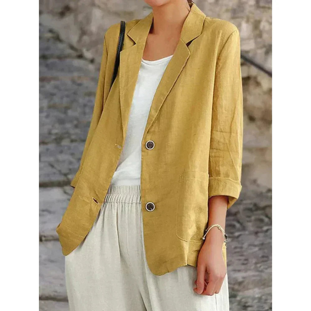 Drune | Blazer Aus Schickem und Stilvollem Leinen