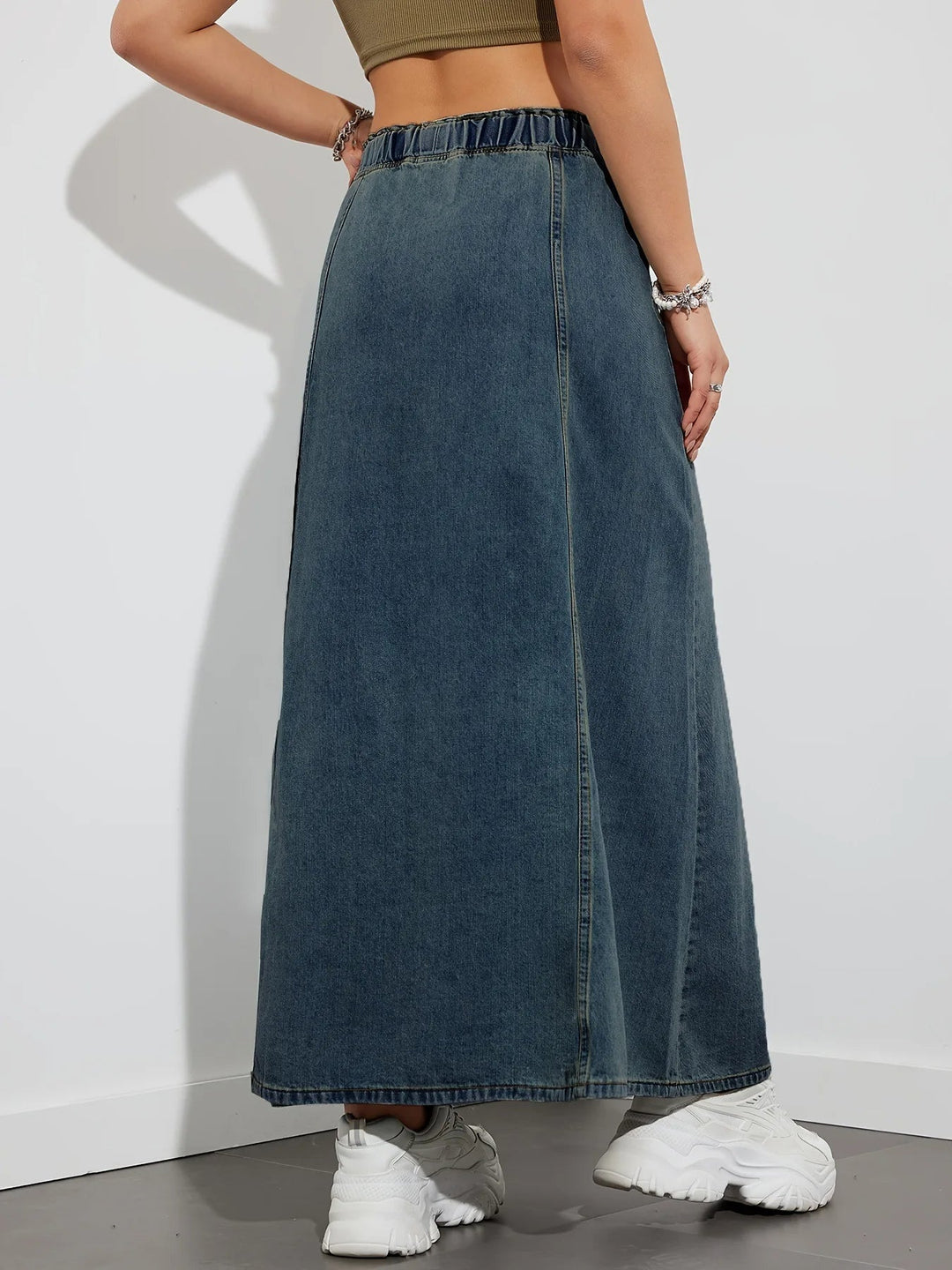 Drune | A-Linie Denim-Rock