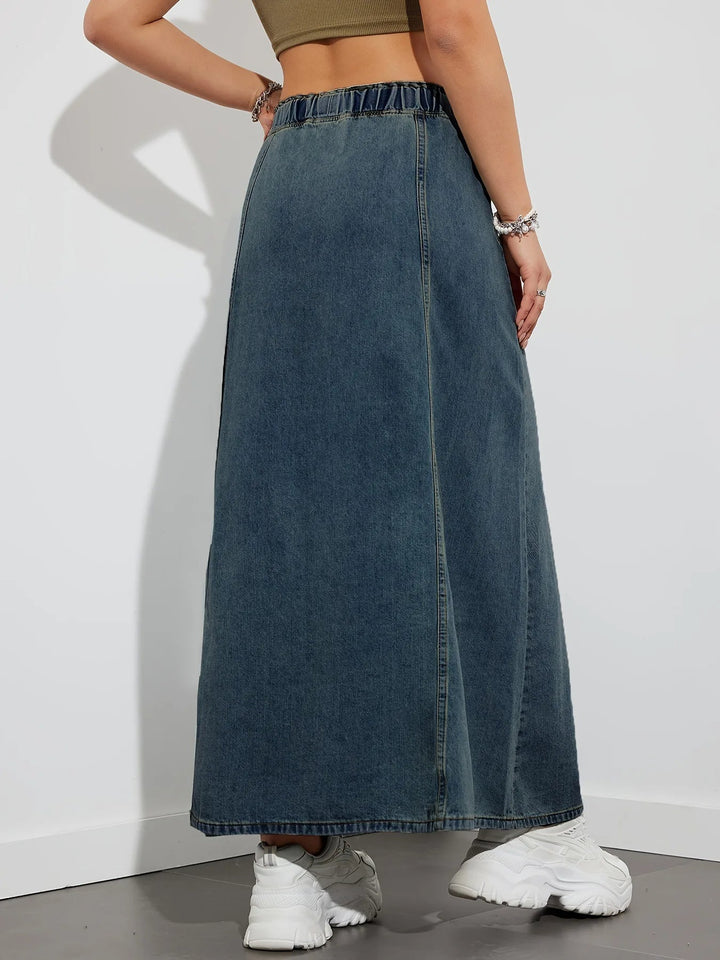 Drune | A-Linie Denim-Rock