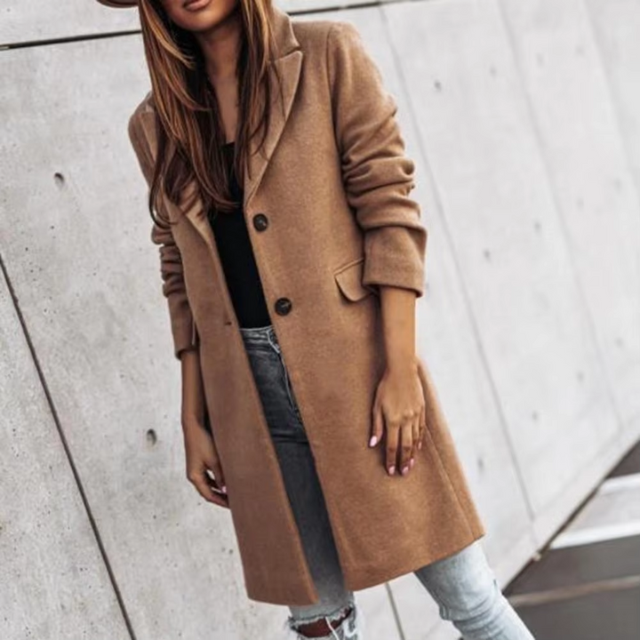 Drune | Mid-length Damenmantel aus hochwertiger Wolle