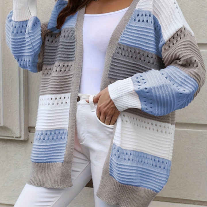 Drune | Cardigan - Gestreift & Lockere Passform