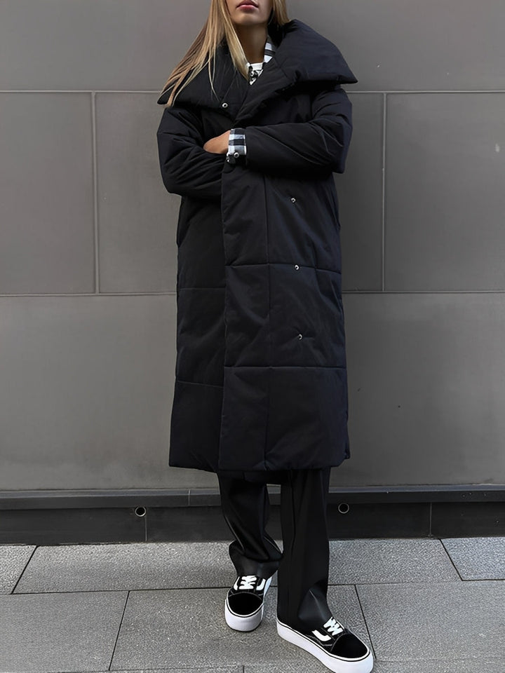 Drune | Lange, warme Damenjacke mit Futter