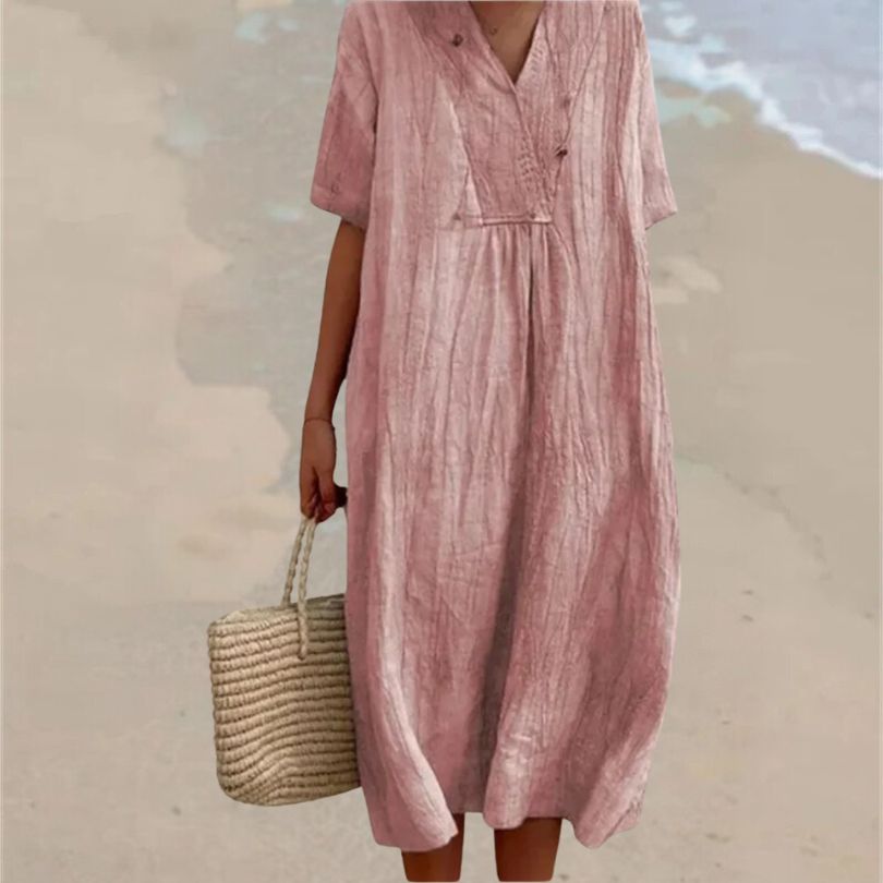 Drune | Bequeme Kleid Aus Leinen