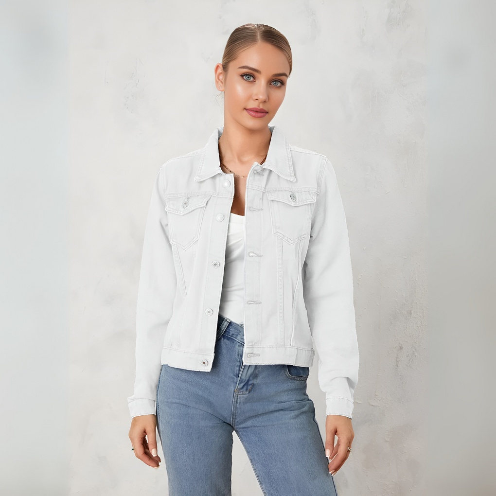 Drune | Klassische Button Down Denimjacke