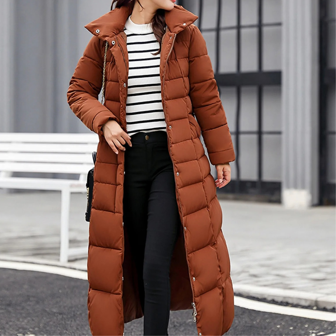 Drune | Elegante Pufferjacke mit Umlegekragen und Knopf für Damen
