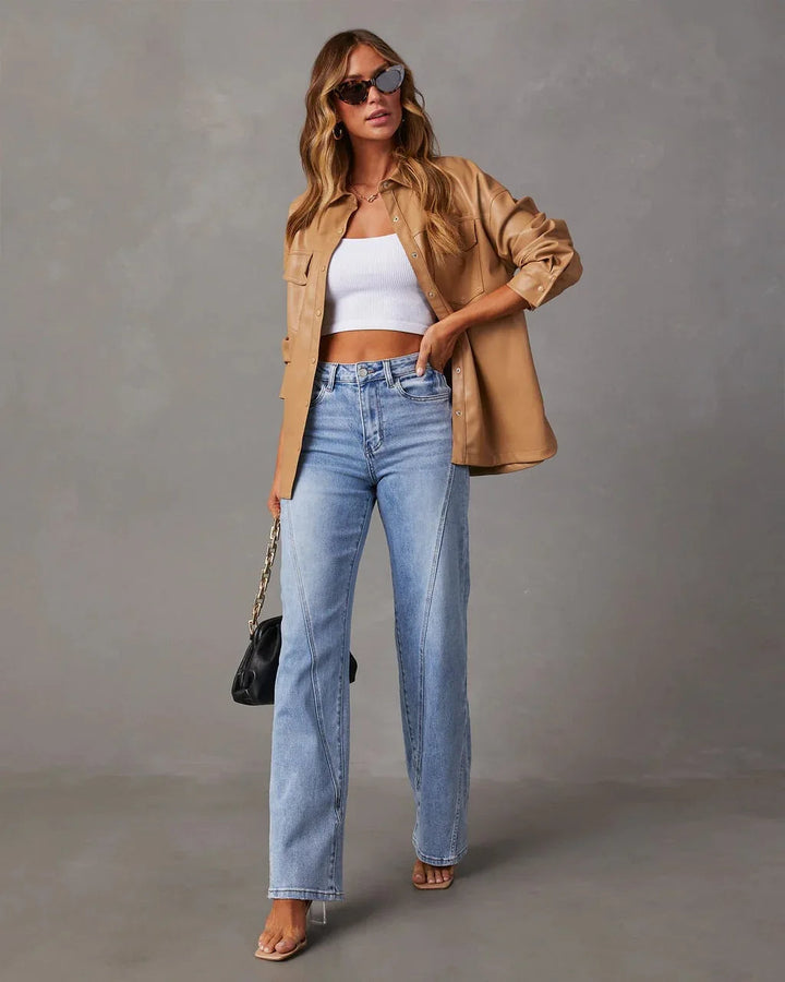 Drune | Weite Beinform Denim