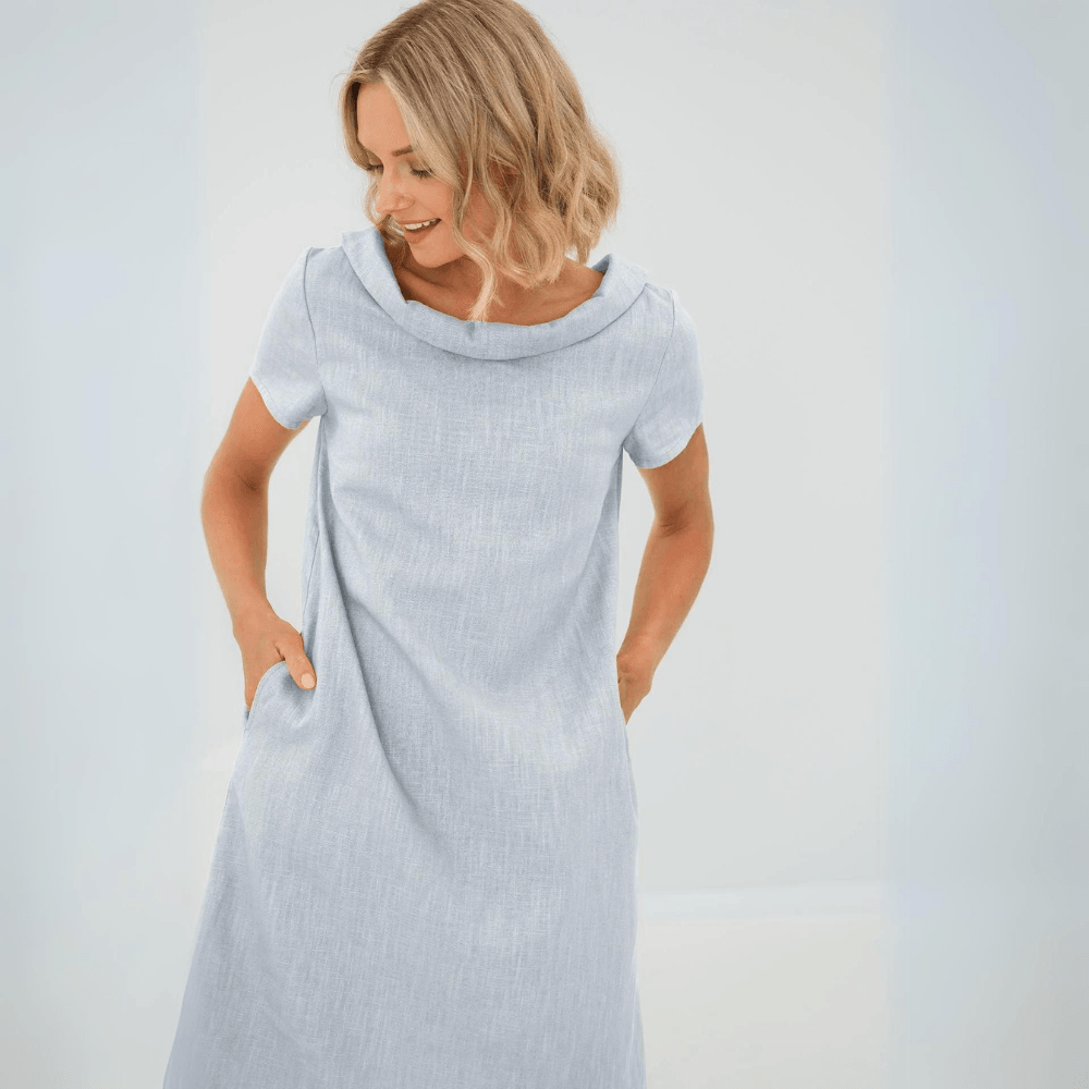 Drune | Lässiges Leinenkleid Für Damen