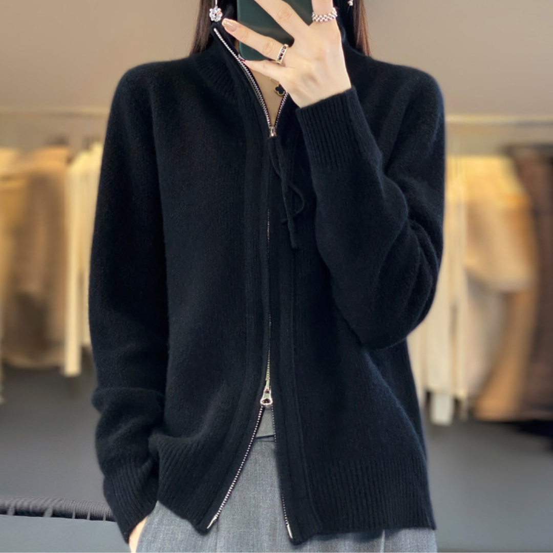 Drune | Eleganter und bequemer Reißverschluss-Cardigan