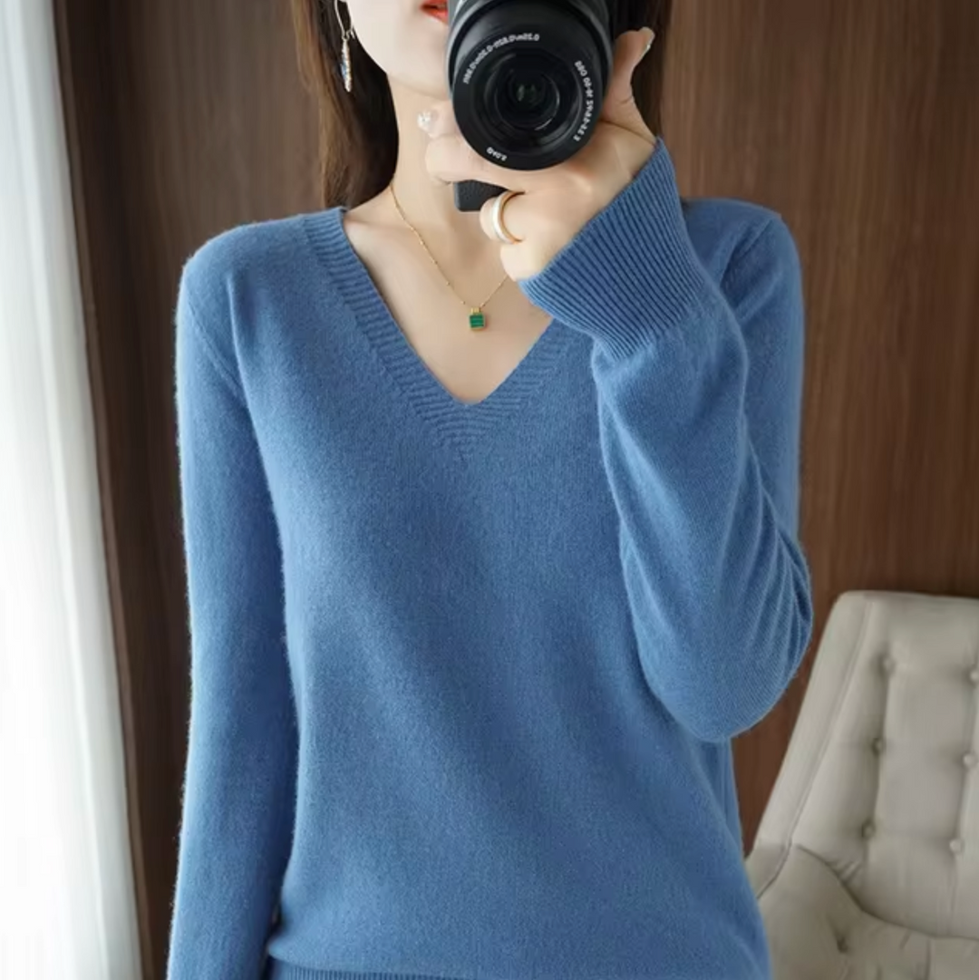 Drune | V-Ausschnitt Strickpullover
