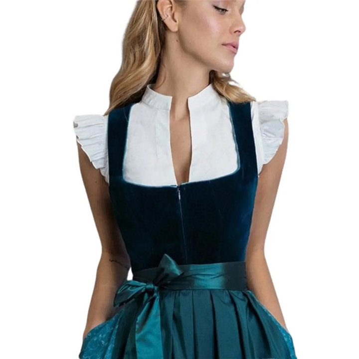 Drune | Kurzärmelige Dirndlbluse Für Frauen