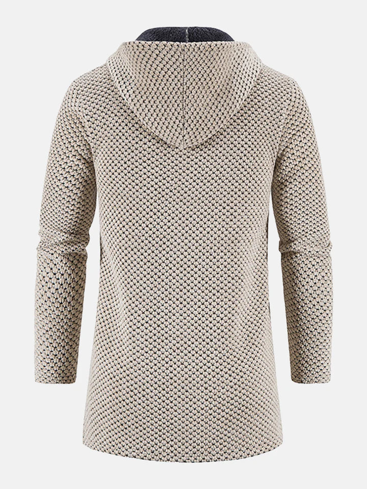Drune | Gestrickter Mantel mit Reißverschluss für Männer