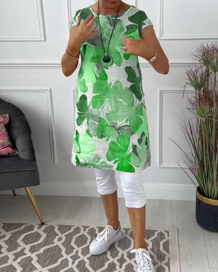 Drune | Sommerkleid mit Asymmetrischem Schnitt und Hohem Schlitz