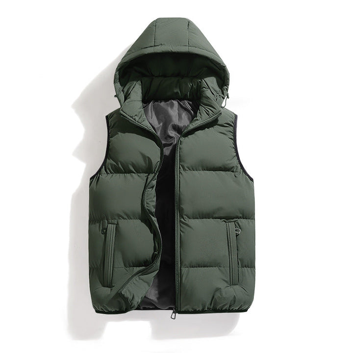 Drune | Modernes, warmes Weste mit Kapuze für Männer
