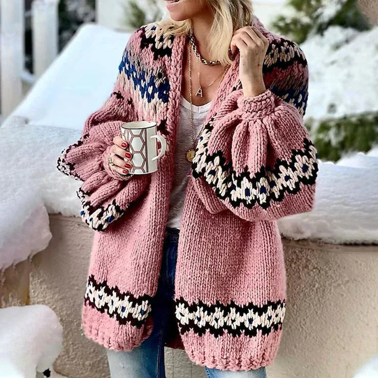 Drune | Gemütlicher Strickcardigan mit Ballonärmeln