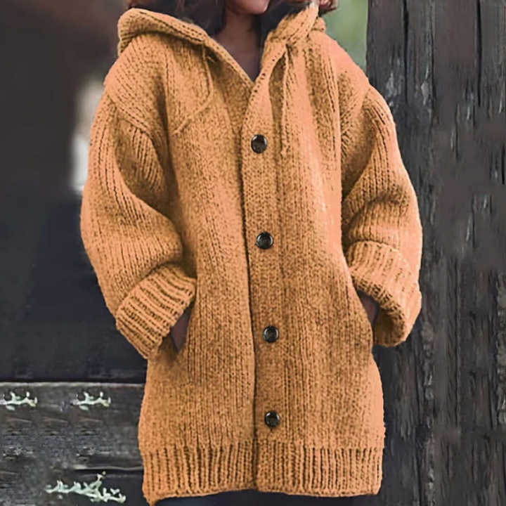 Drune | Gestrickte Damenjacke Mit Kapuze