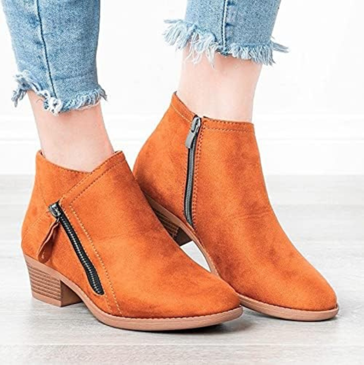 Drune | Damen Wildlederstiefel mit Bequemer Passform und Reißverschluss