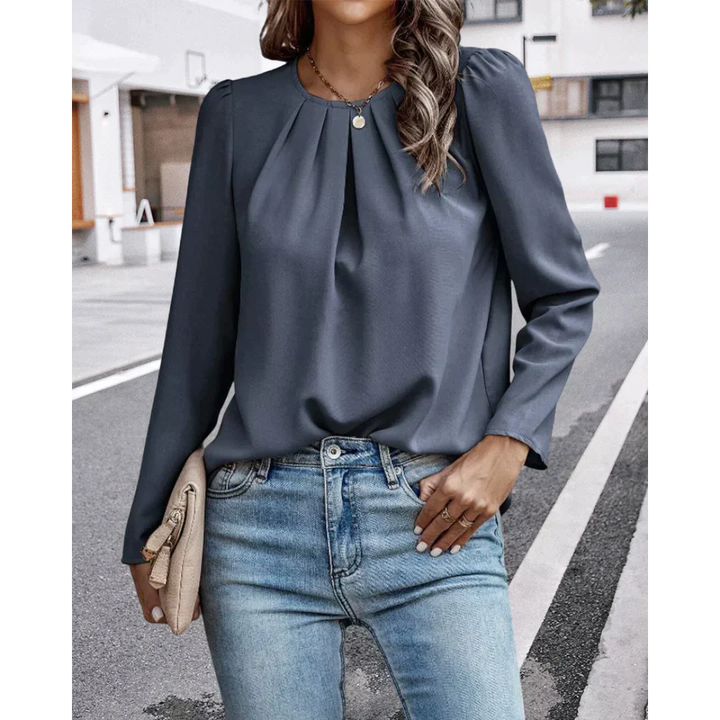 Drune | Rüschentop mit Puffärmeln für Damen - Elegant und Trendy