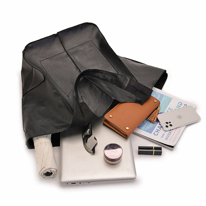 Drune | Überdimensionale Leder Schultertasche für Damen